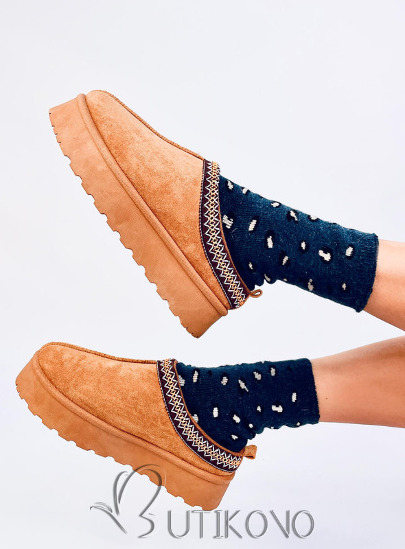 Dámské ponožky s leopardím vzorem 4 - 3 páry