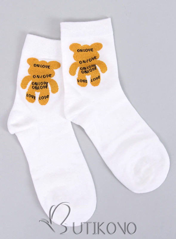 Bílé ponožky ON LOVE