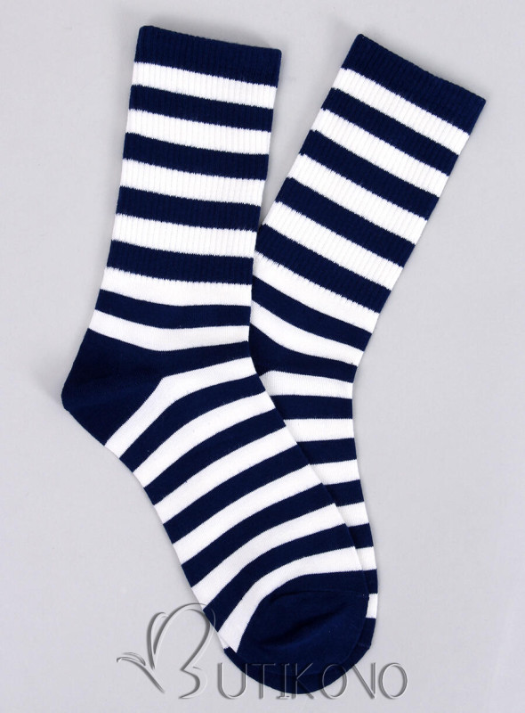 Dámské ponožky SPORTY 3 modrá/bílá