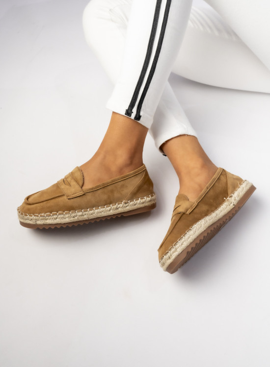 Dámské mokasíny TESSA camel hnědé