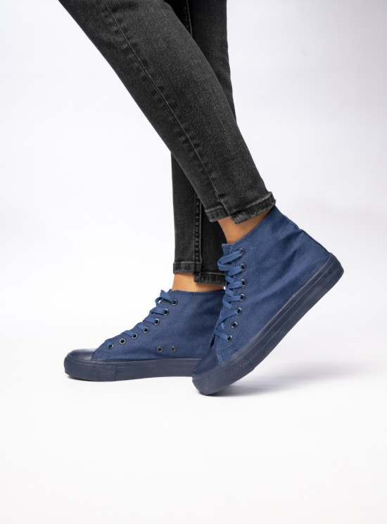 Dámské plátěné tenisky OHIO jeans modré