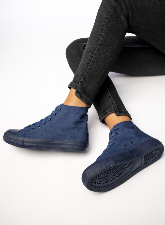 Dámské plátěné tenisky OHIO jeans modré