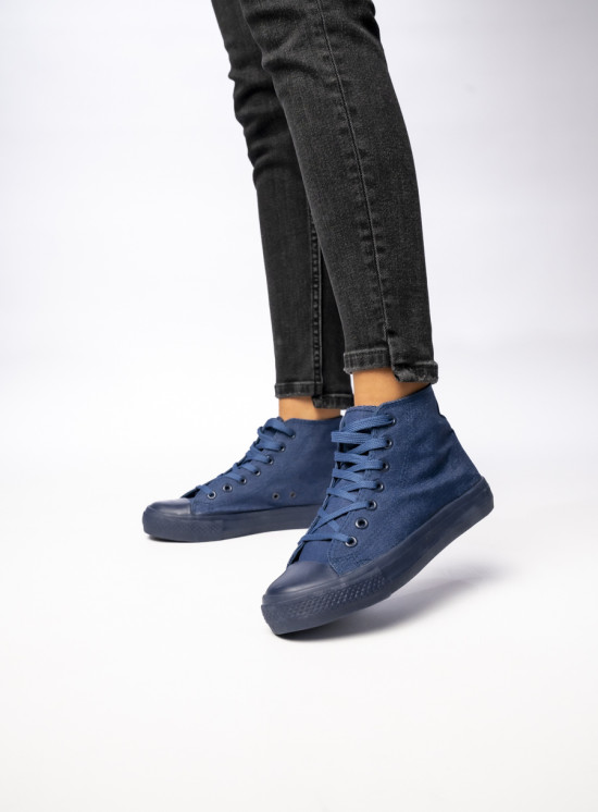 Dámské plátěné tenisky OHIO jeans modré
