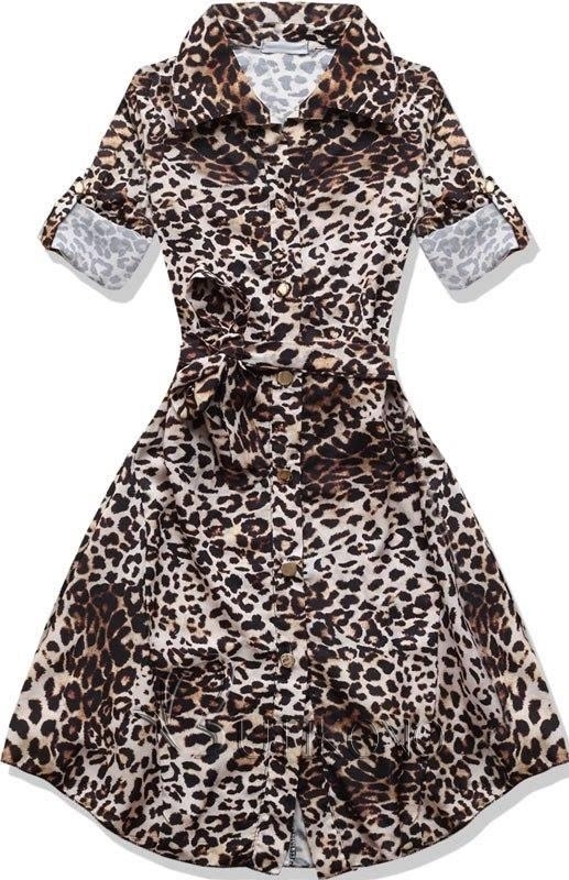Šaty s leopardím vzorem