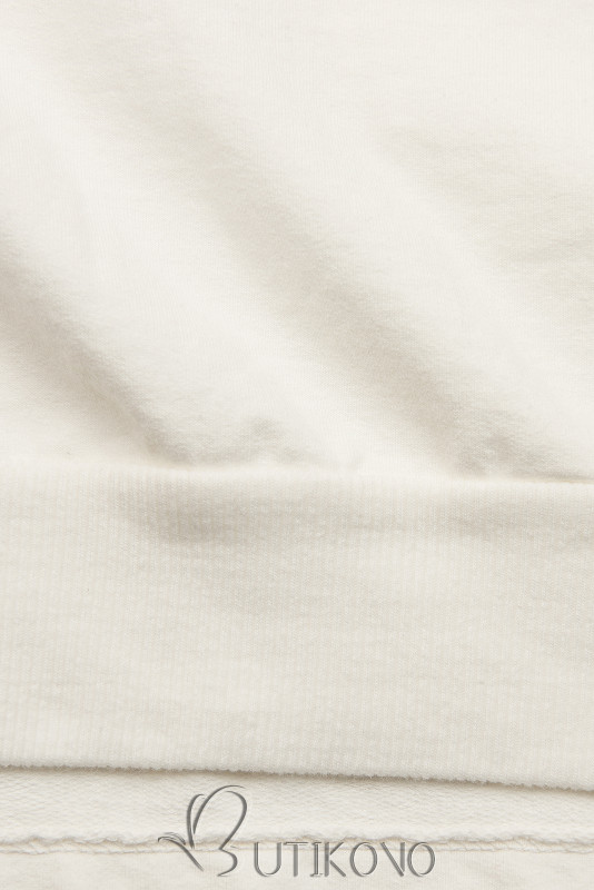 Smetanově bílé ležérní teplákové šaty