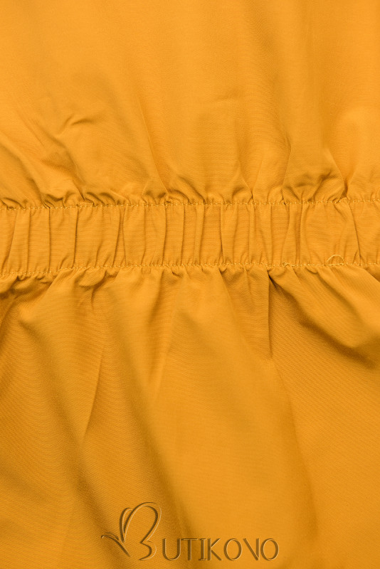 Žlutá oboustranná bunda s pepito vzorem