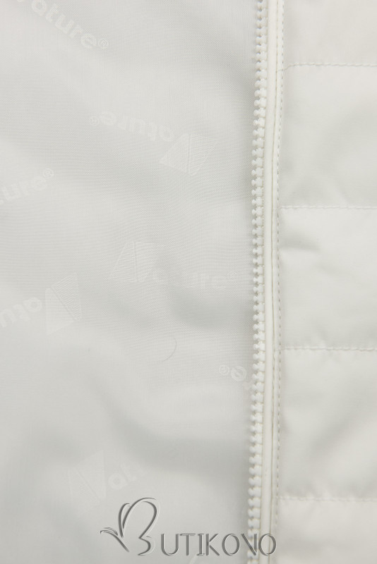 Bílá prošívaná vesta