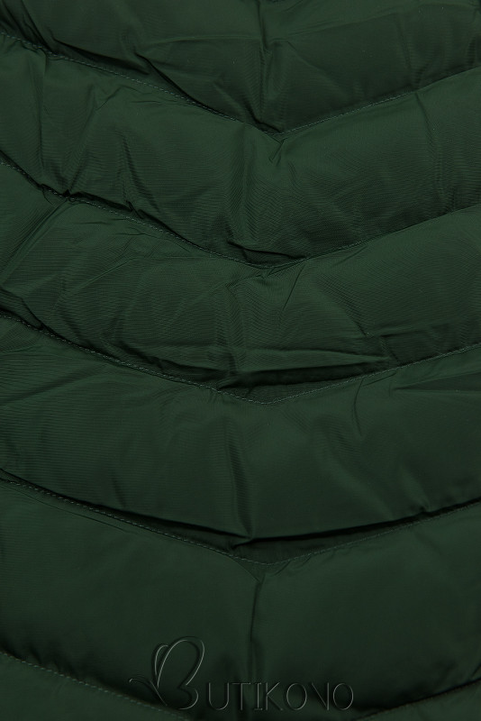 Tmavě zelená bunda na období podzim/zima