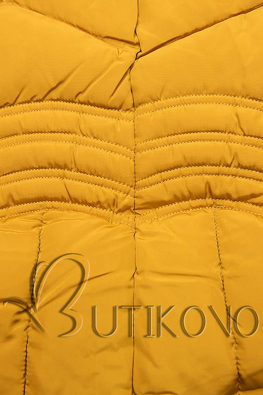 Žlutá zimní bunda FASHION