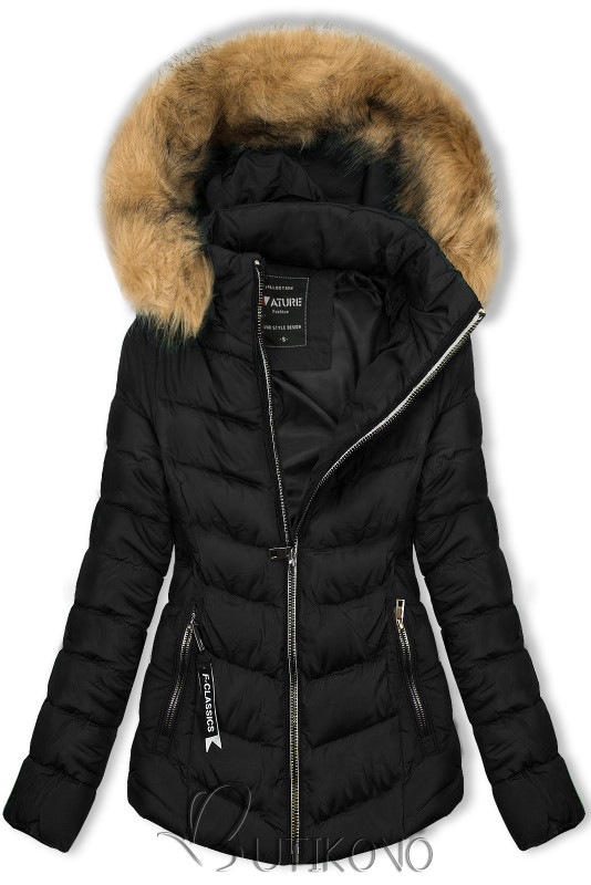 Černá bunda na období podzim/zima