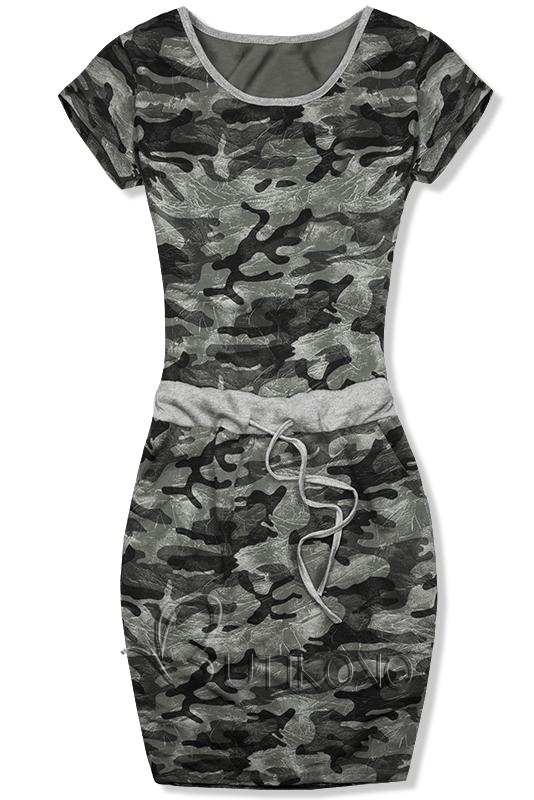 Khaki army bavlněné šaty