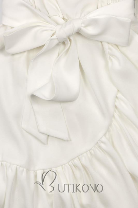 Smetanově bílé volánové šaty Olivia/O'la Voga