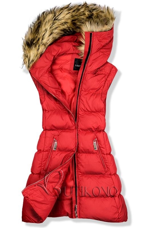 Červená zimní bunda/vesta