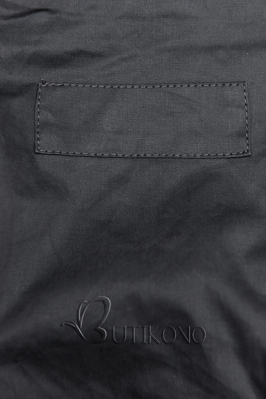 Šedo-černá oboustranná jarní bunda