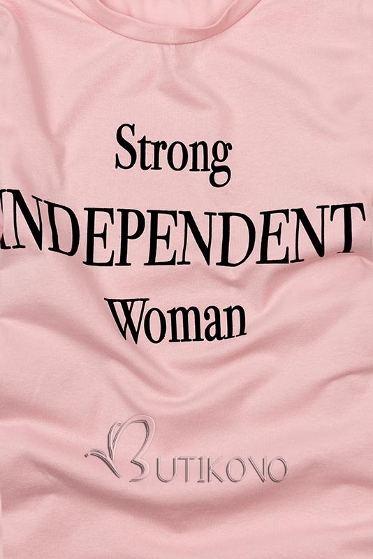 Růžové tričko WOMAN