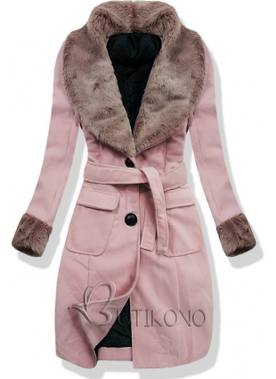 Růžový kabát 22153