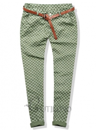 Zelené kalhoty 102-10