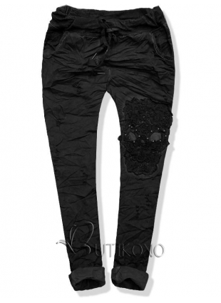 Černé kalhoty 17-606
