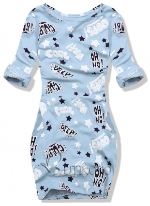Baby blue šaty 9238-6