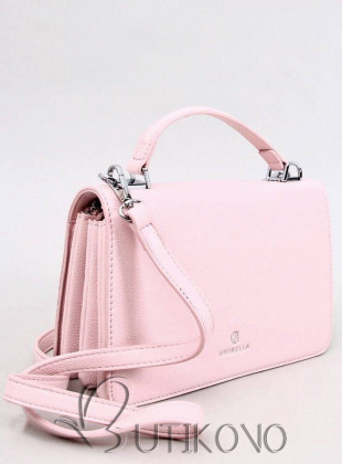 Růžová klasická kufříková kabelka