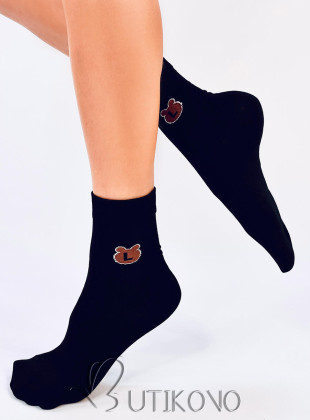 Černé dámské ponožky TEDDY