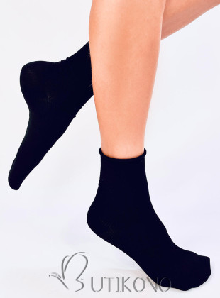 Černé hladké dámské ponožky