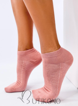 Bavlněné ponožky růžové