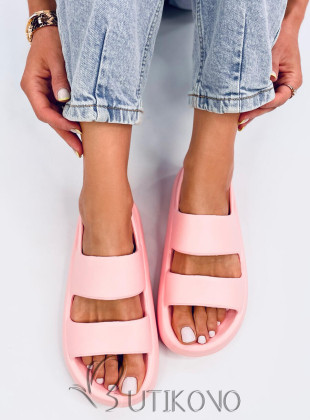 Světle růžové pěnové sandály