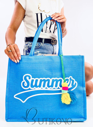 Modrá plážová taška Summer