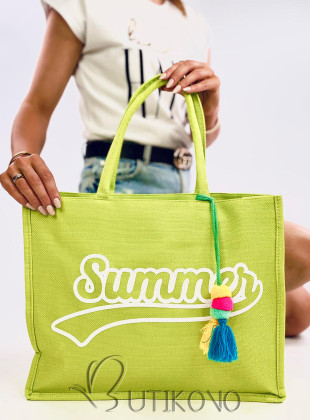 Zelená plážová taška Summer