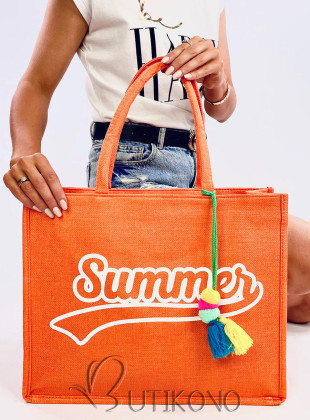 Oranžová plážová taška Summer