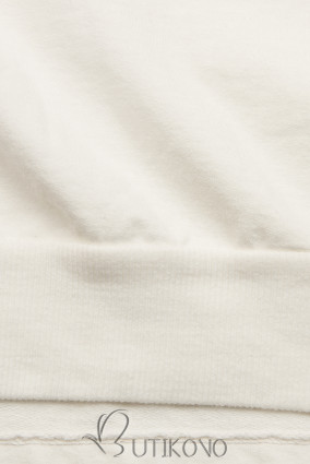 Smetanově bílé ležérní teplákové šaty