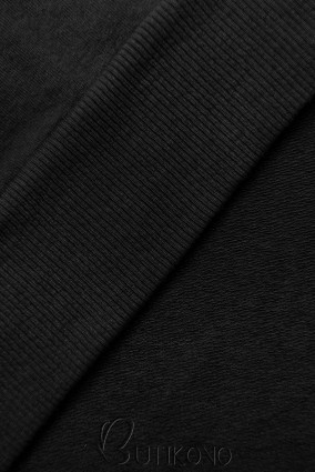 Černé ležérní teplákové šaty