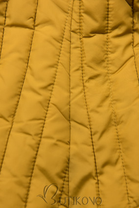 Přechodná prošívaná bunda žlutá