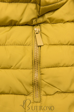 Žlutá kombinovaná bunda