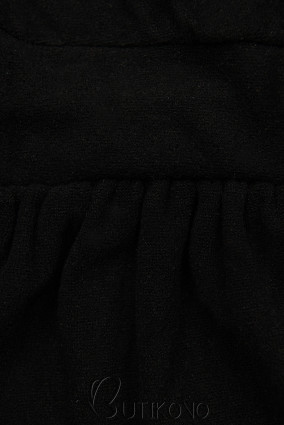 Černé krátké šaty s krajkou