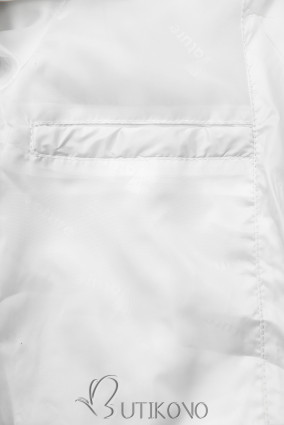 Bílá lehká přechodná bunda