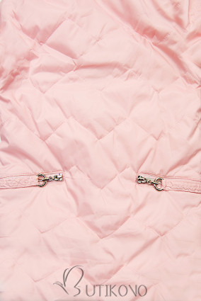 Růžová přechodná bunda FASHION