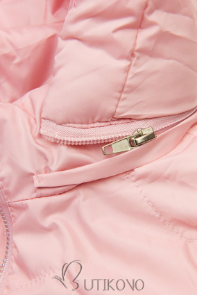Růžová přechodná bunda FASHION