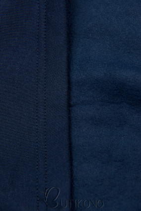 Tmavě modrá mikina ve slim střihu