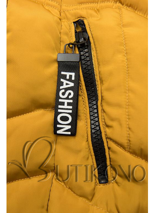 Žlutá zimní bunda FASHION