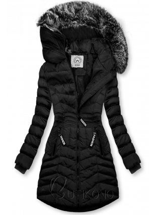 Černá zimní bunda FASHION