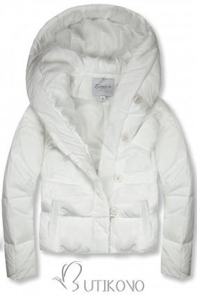 Bílá zimní bunda 2 v 1