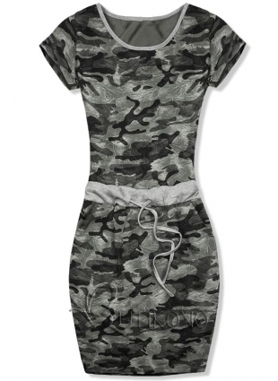 Khaki army bavlněné šaty