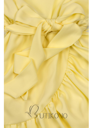 Světle žluté volánové šaty Olivia/O'la Voga
