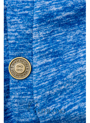 Kobaltově modrá fleecová mikina