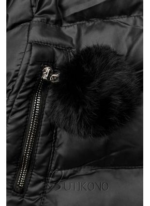 Černá zimní bunda/vesta