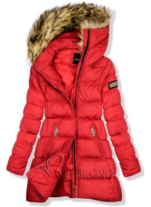 Červená zimní bunda/vesta
