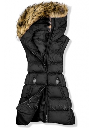 Černá zimní bunda/vesta