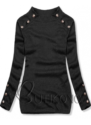 Černý lehký pulovr